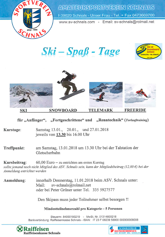 Ski Spass Tage